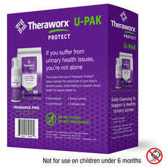 Close-up of Theraworx Protect UPAK wipes texture showing gentle cleansing action.