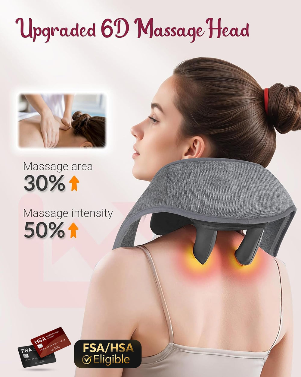 THERAZZAGGE 6D deep tissue massage for neck and shoulders targets knots efficiently.