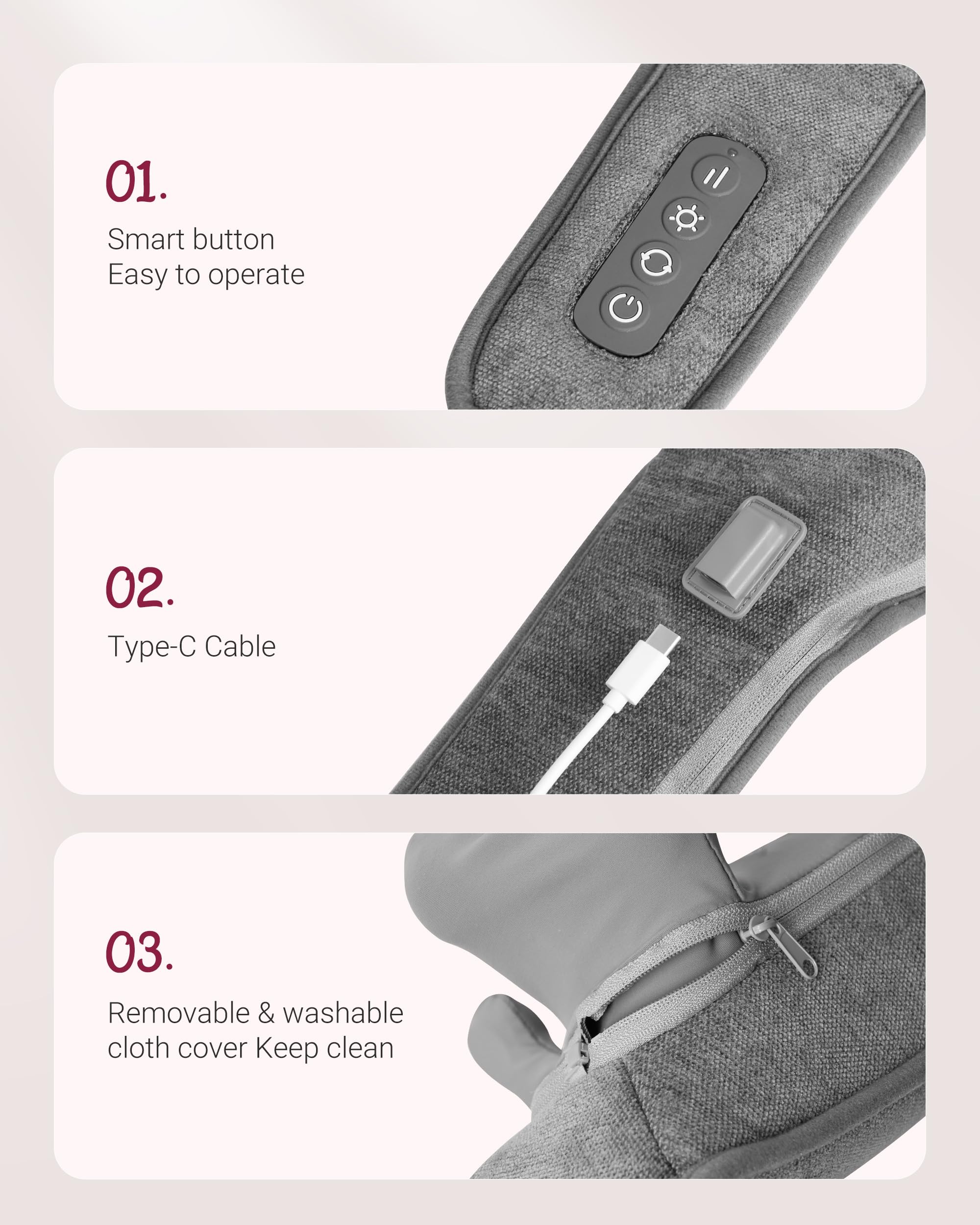 Auto shut-off after 10 minutes adds safe, worry-free sessions.