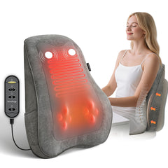 THERAZZAGGE back massager with 8 shiatsu nodes for deep kneading on neck and back.