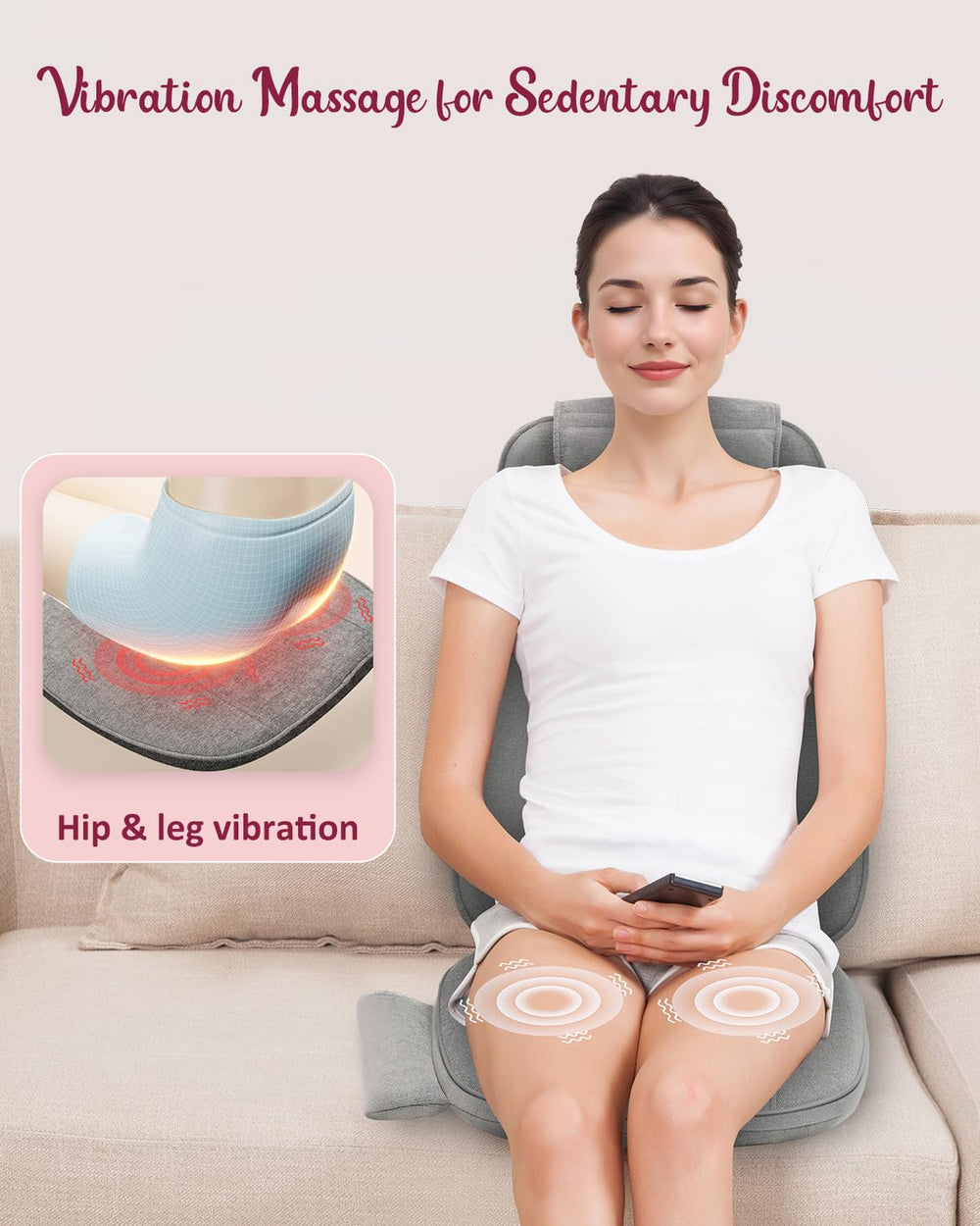 THERAZZAGGE chair strap keeps the cushion secure during use.