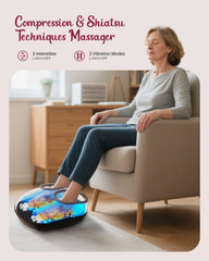 THERAZZAGGE full-coverage massage for soles, arches, and heels.