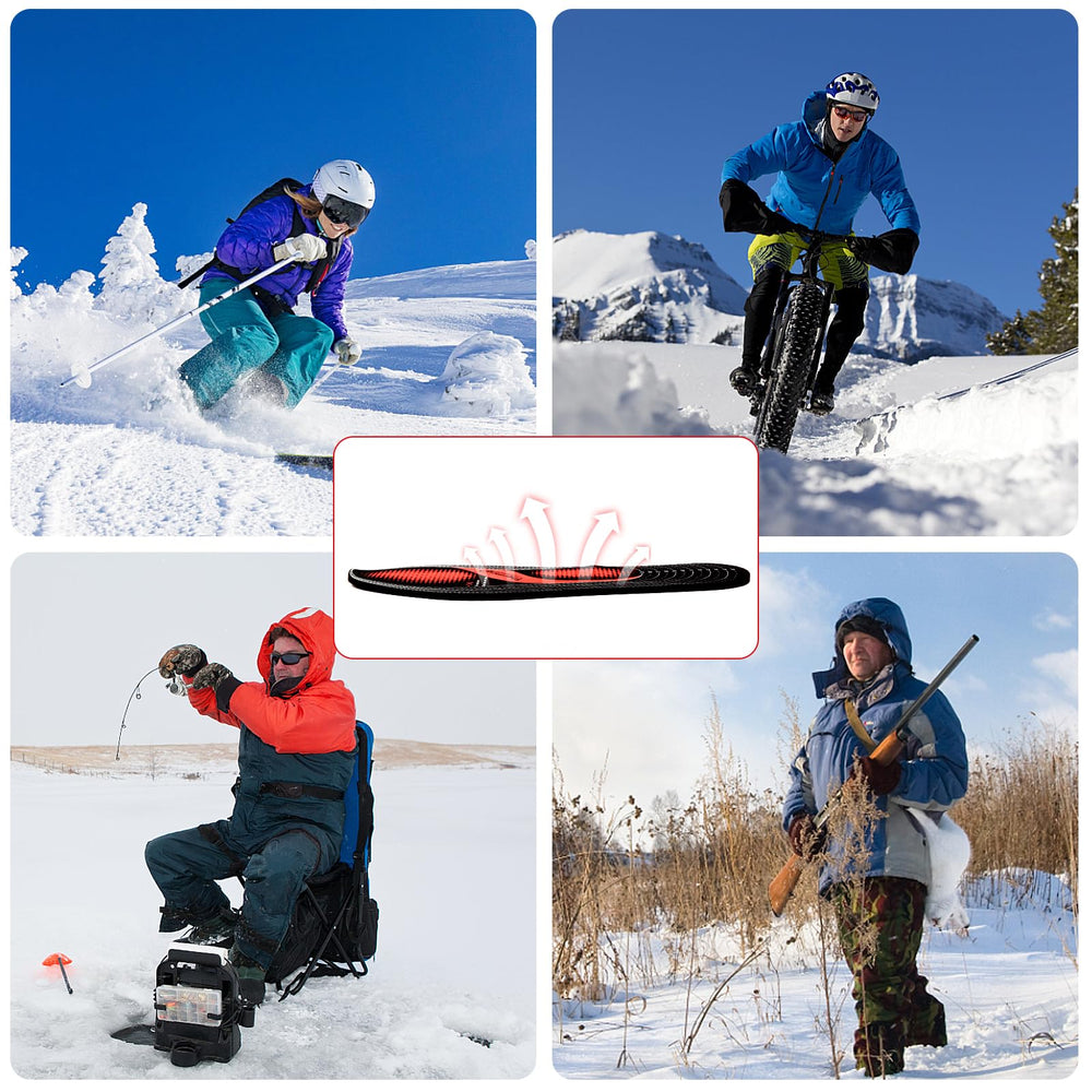 Thermrup versatile insole for skiing, outdoor work and other cold environments.