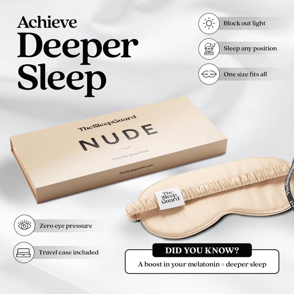 TheSleepGuard light-blocking mask with travel case supports daytime naps
