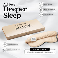 TheSleepGuard light-blocking mask with travel case supports daytime naps