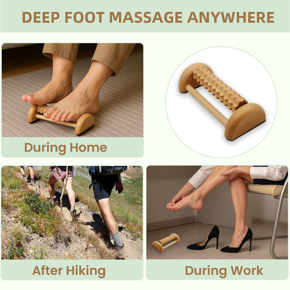 Thetsify dual foot massage roller 5.7in for foot comfort