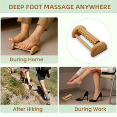 Thetsify dual foot massage roller 5.7in for foot comfort