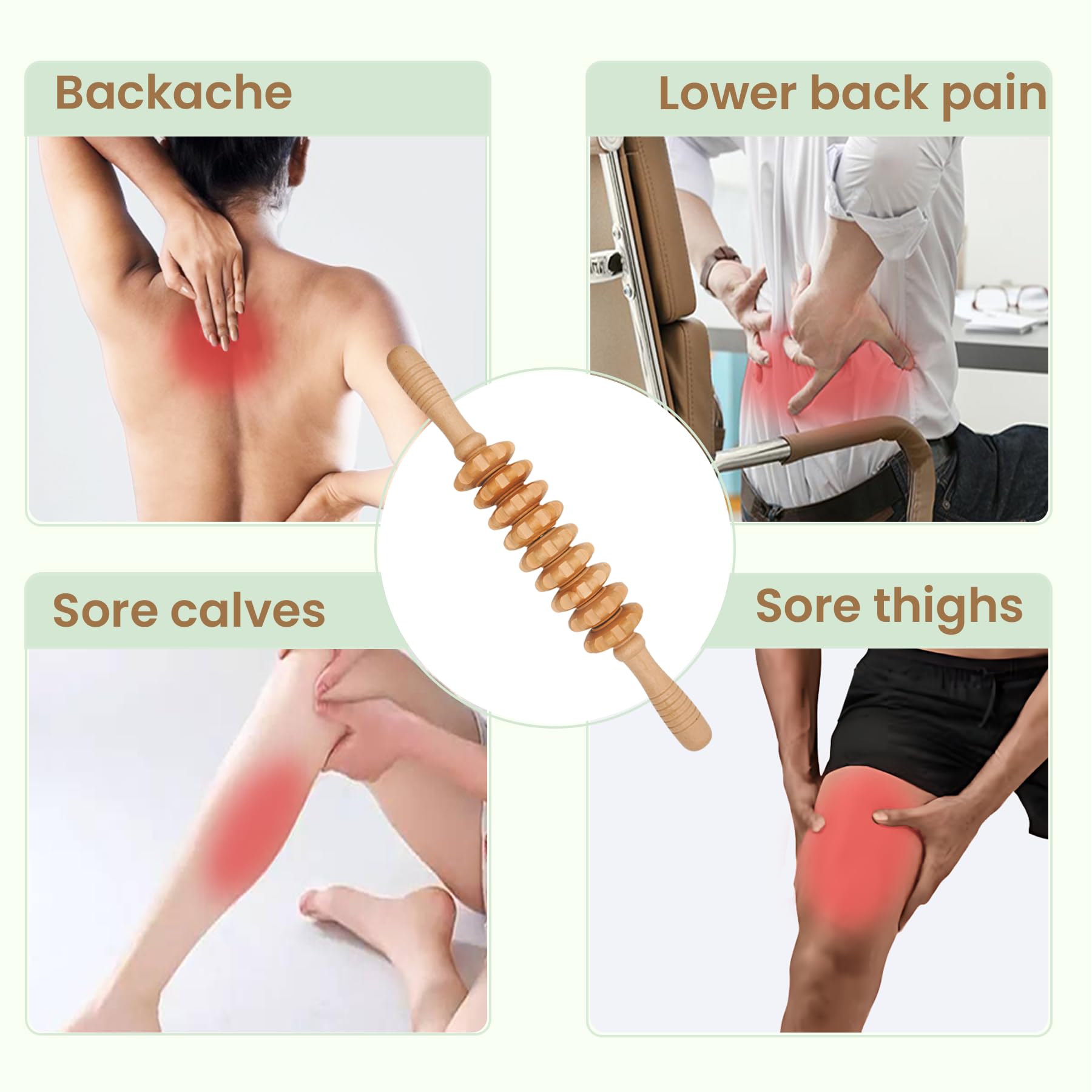 Thetsify handheld muscle roller 5.9in for targeted arm and calf relief