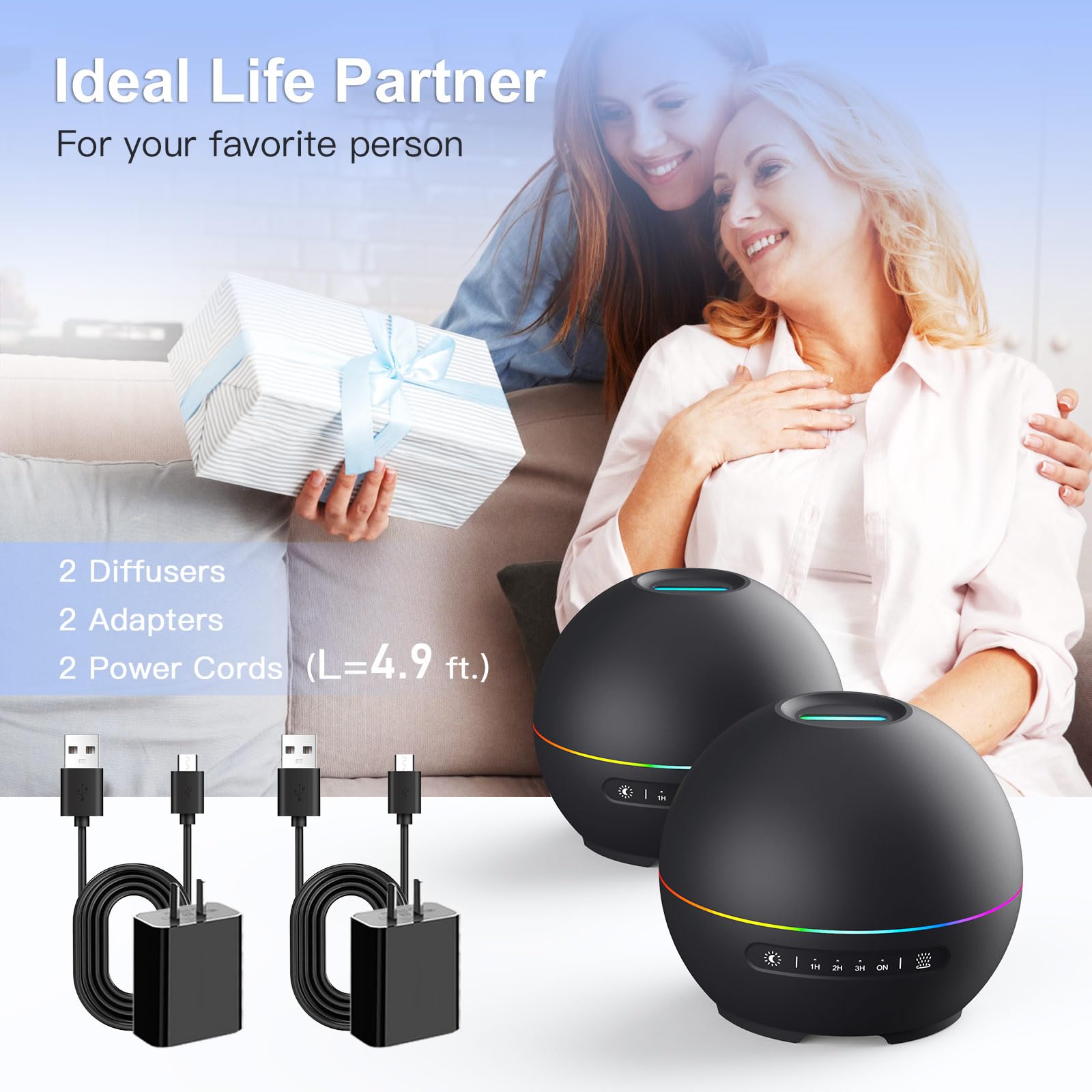 THIMONES included AC adapters for flexible setup in any room.