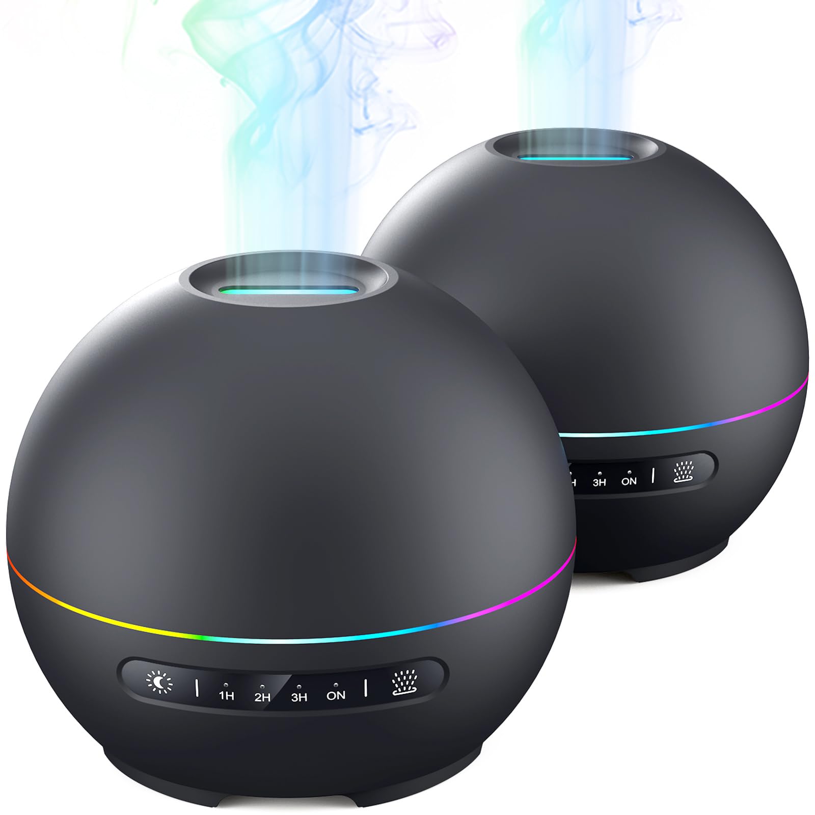 THIMONES two-pack diffuser front view shows compact desk-friendly design for busy workspaces.