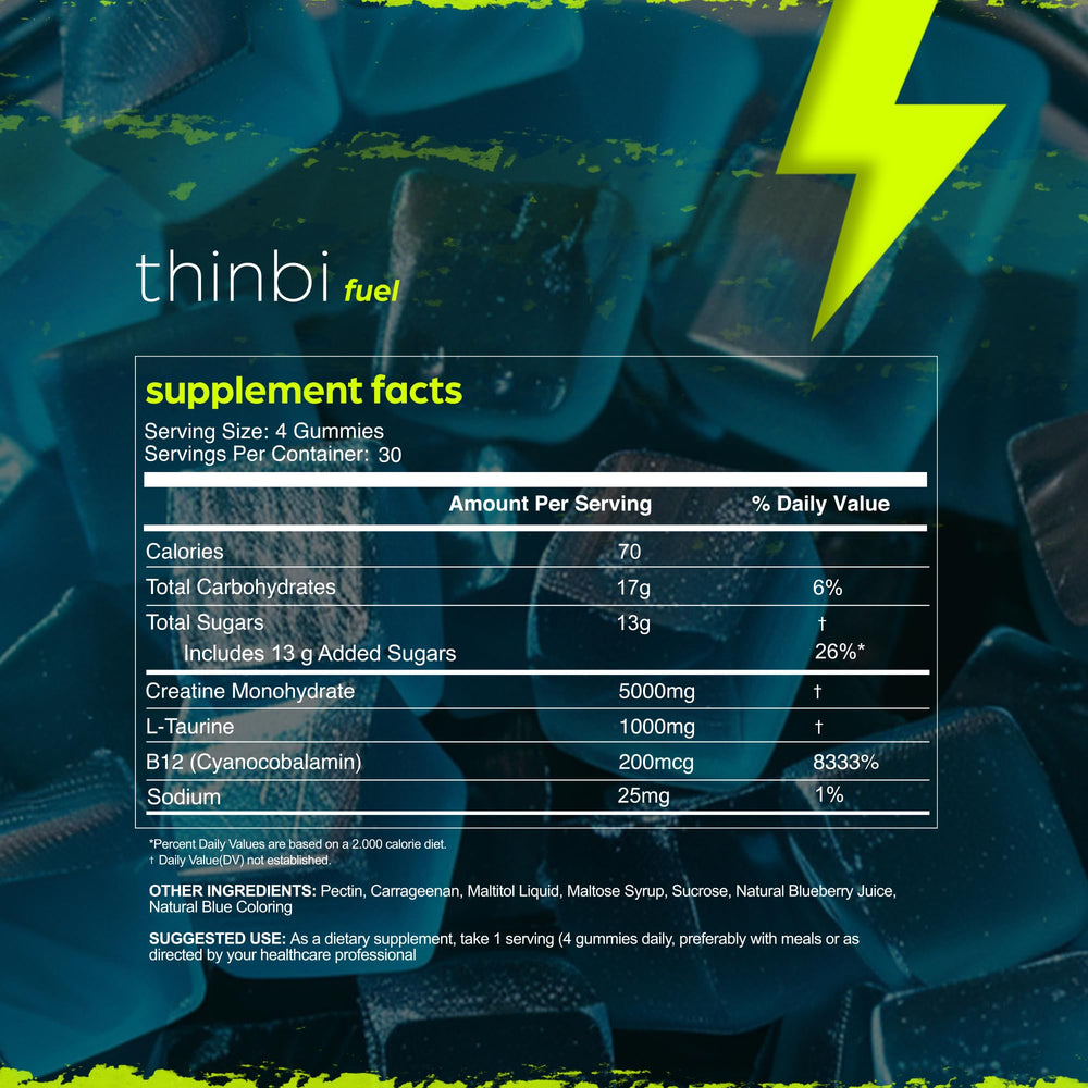 Chewy texture of Thinbi Creatine Monohydrate Gummies