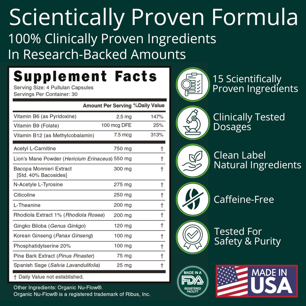 ThinkEase clarity complex plant extracts promote smoother thinking.