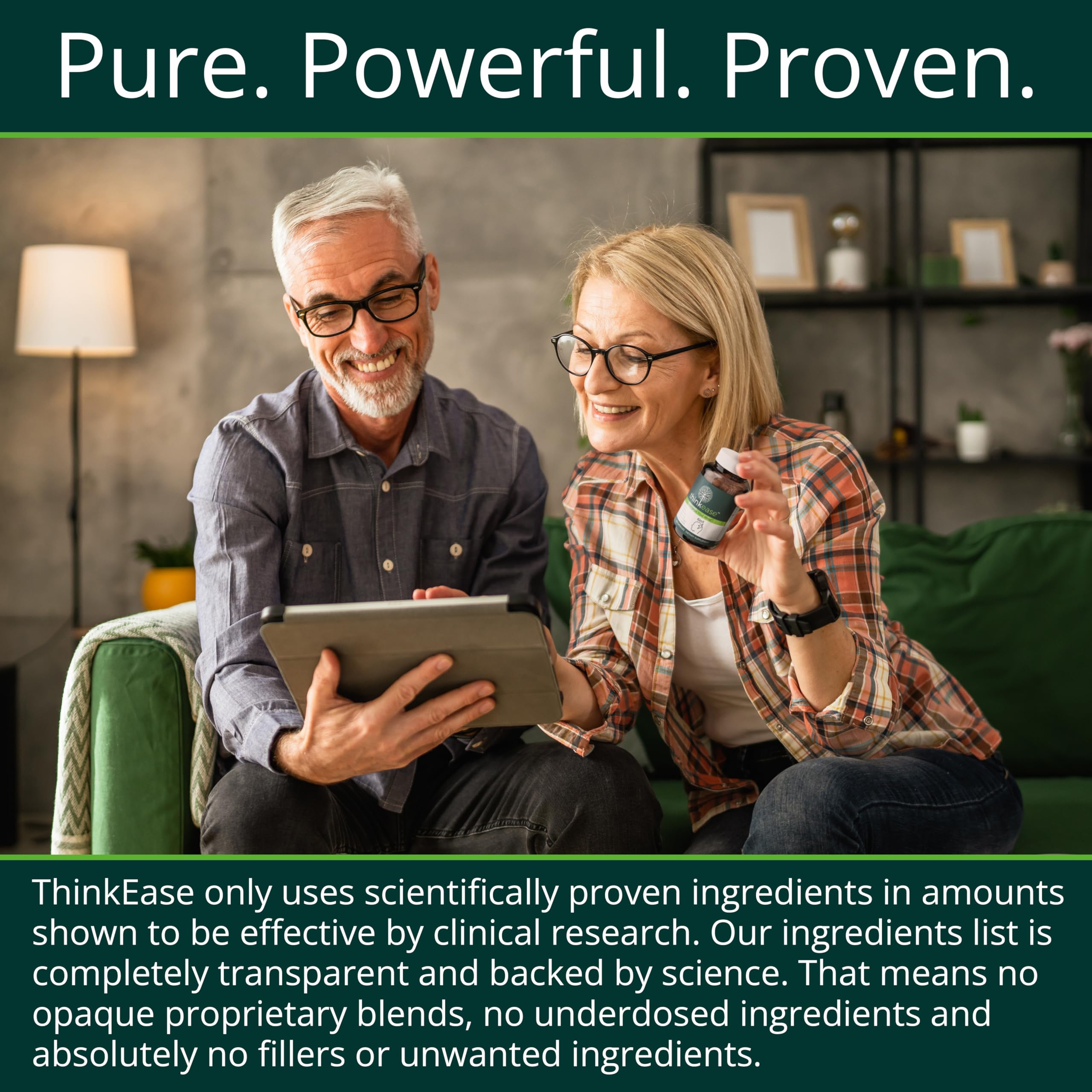 ThinkEase memory matrix ingredients support learning and recall.
