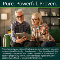 ThinkEase memory matrix ingredients support learning and recall.