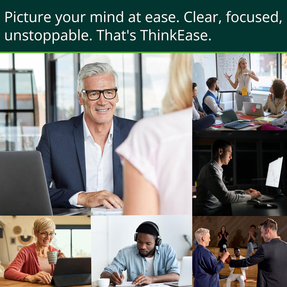 ThinkEase productivity enhancer vitamins help steady brain energy.