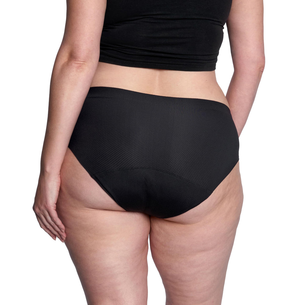 THINX absorbent core detail indicating all-day protection