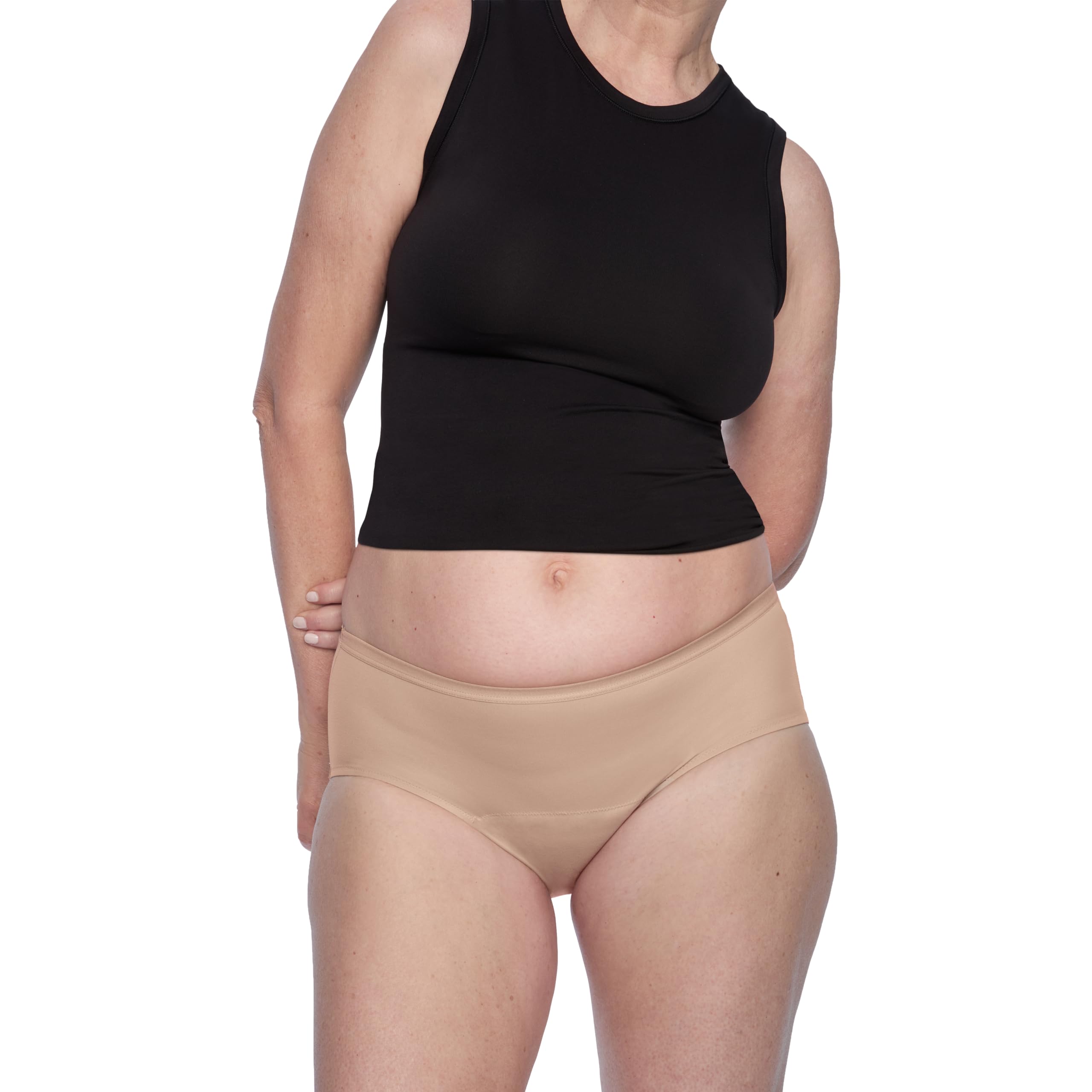 Waistband detail demonstrates secure, comfortable fit without bulk.