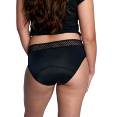 THINX leakproof barrier providing up to 12 hours of leak protection
