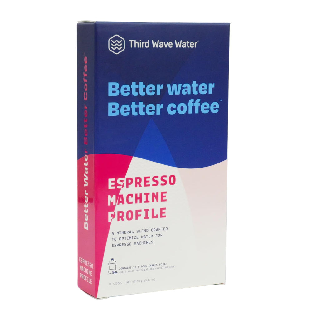 Third Wave Water Espresso Profile sticks pack for consistent espresso flavor.