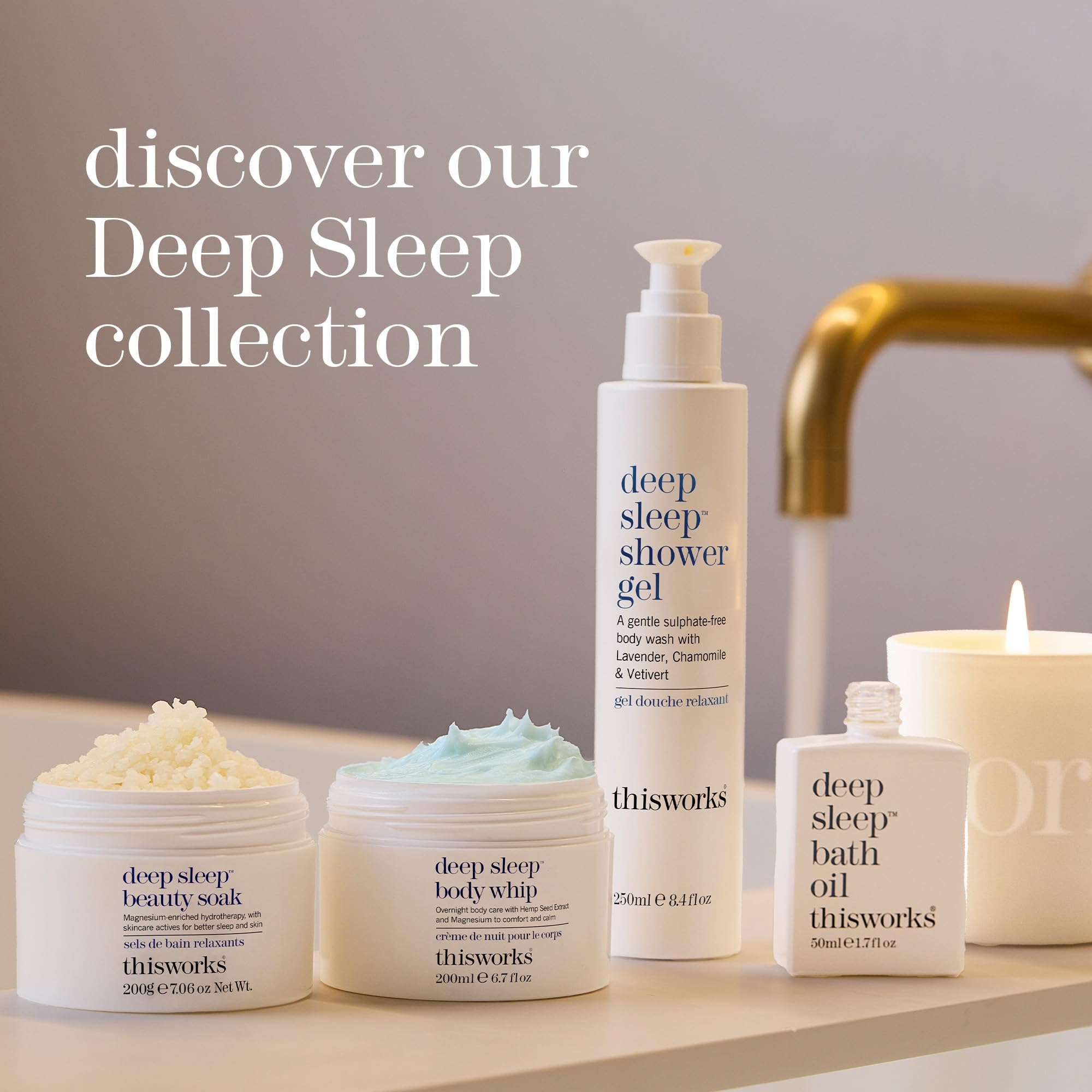 THISWORKS Deep Sleep in a cozy bedroom scene suggests effortless nightly use.