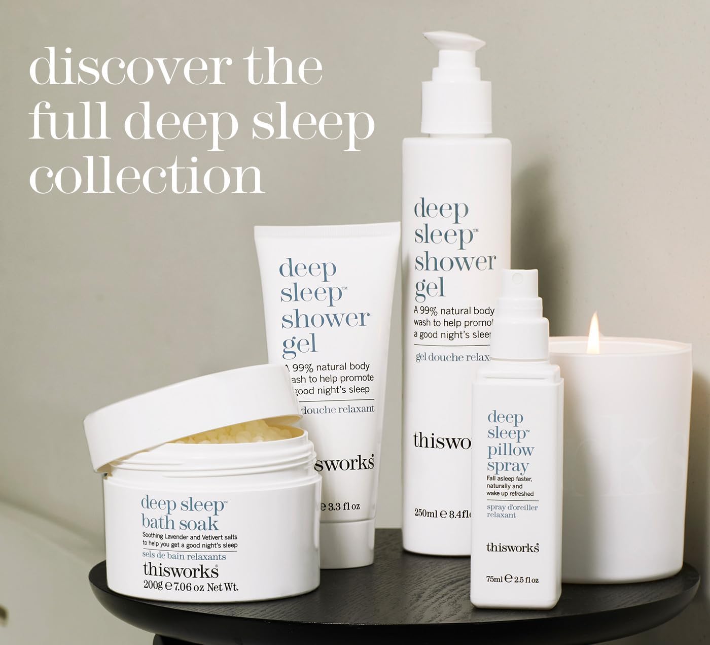 This Works Sleep Plus Pillow Spray in a cozy bedroom setup enhances sleep cues.