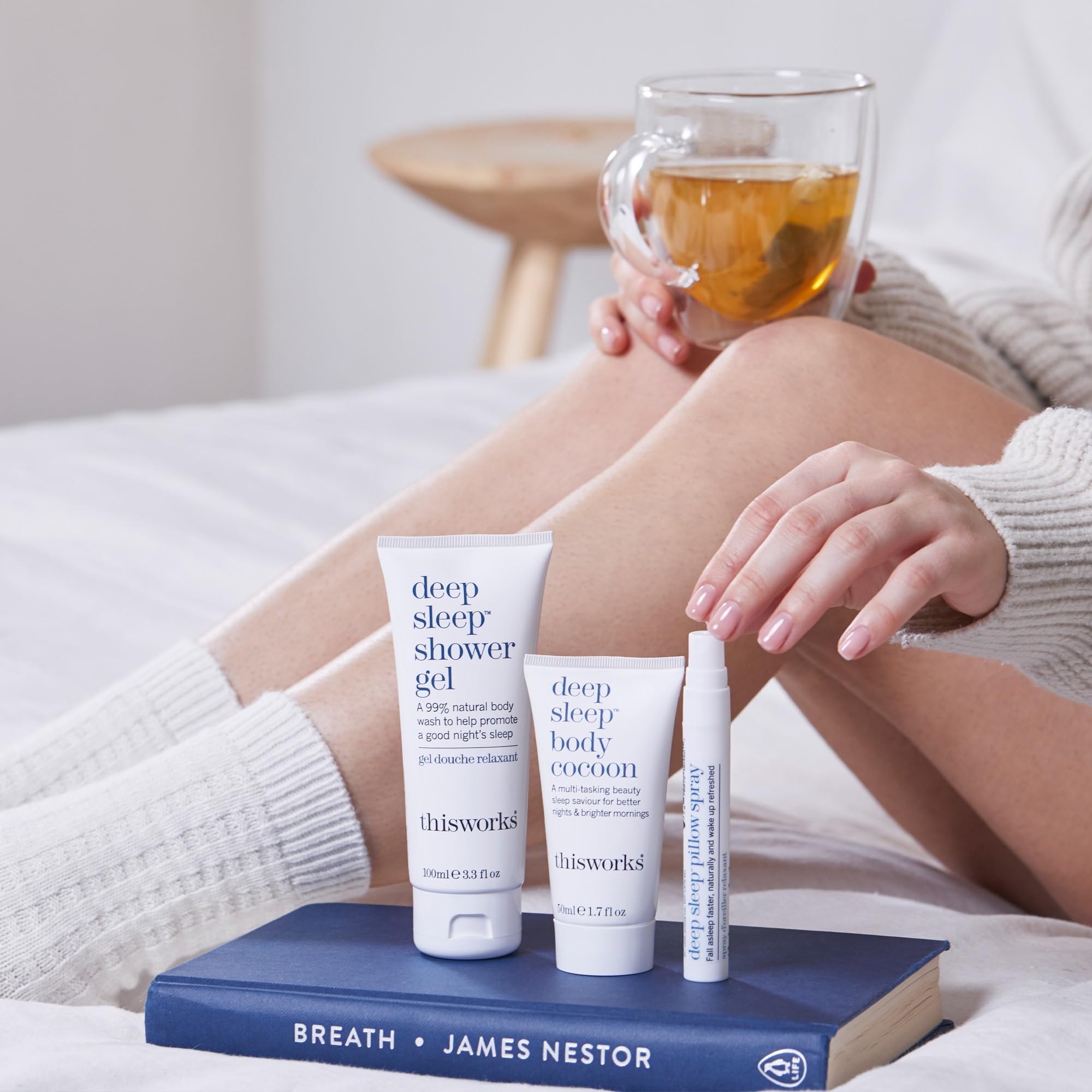 THISWORKS Deep Sleep Pillow Spray bottle for spritzing sheets and easing transitions