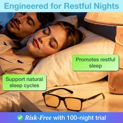 THL SLEEP orange tinted glasses ideal for computer work and gaming