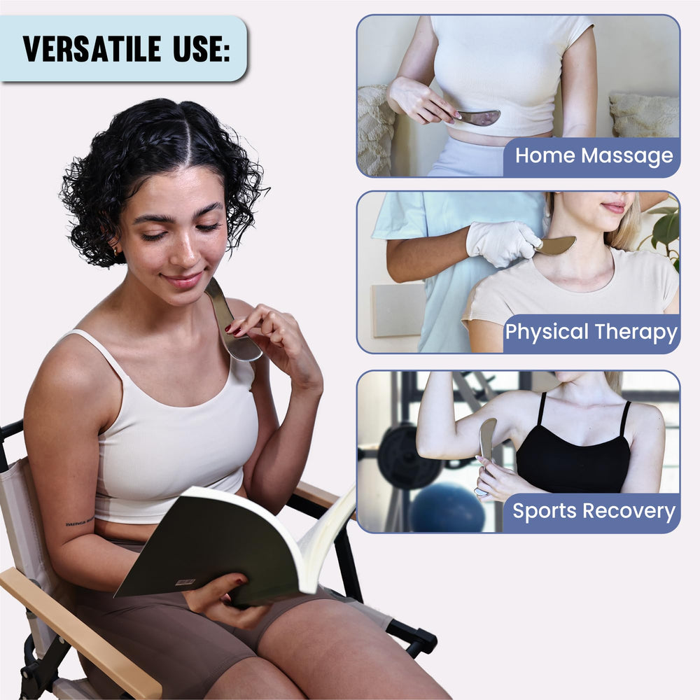 THLHKD raspador fascial en forma de S para espalda y brazos