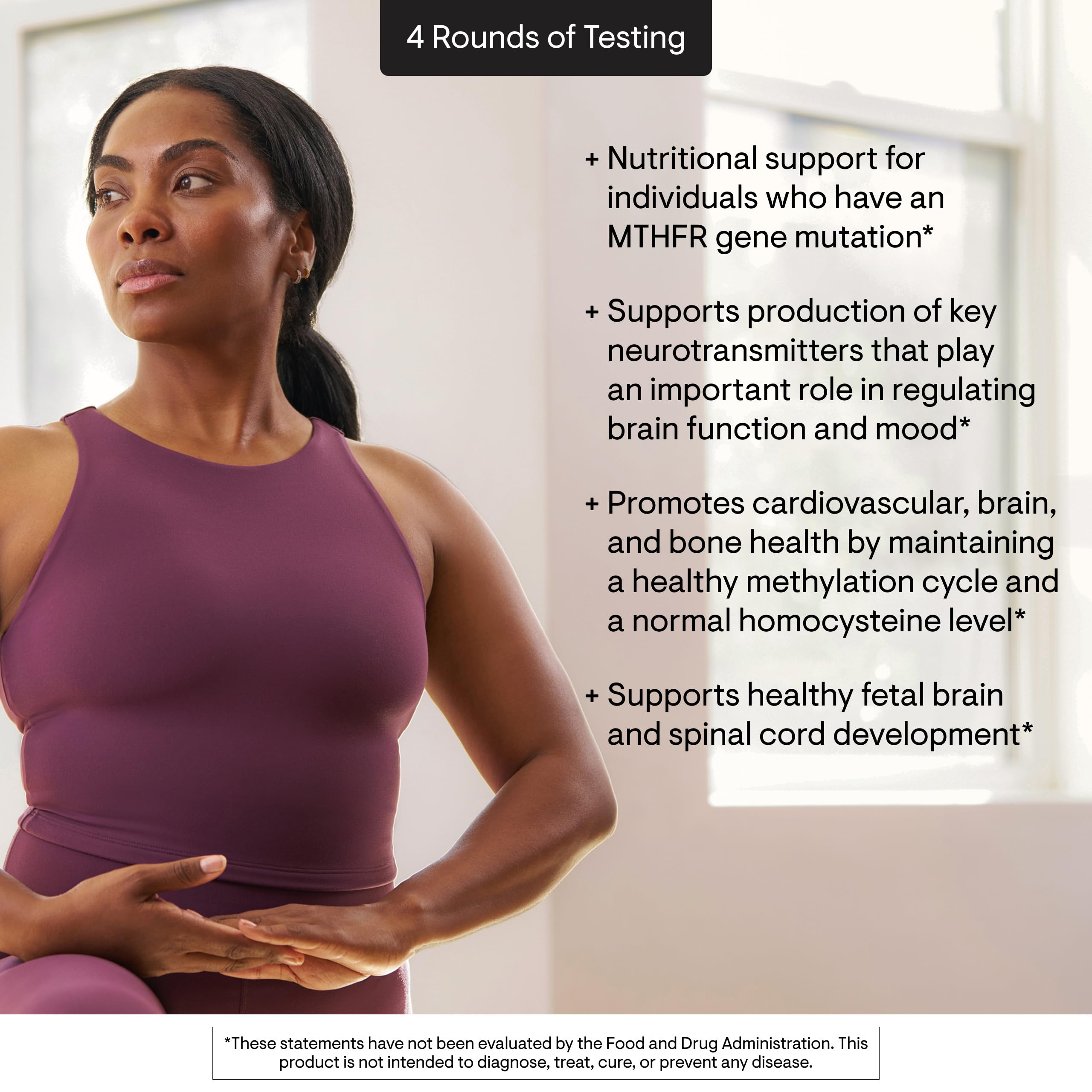 THORNE 5-MTHF packaging box highlighting brand trust and clinical endorsement