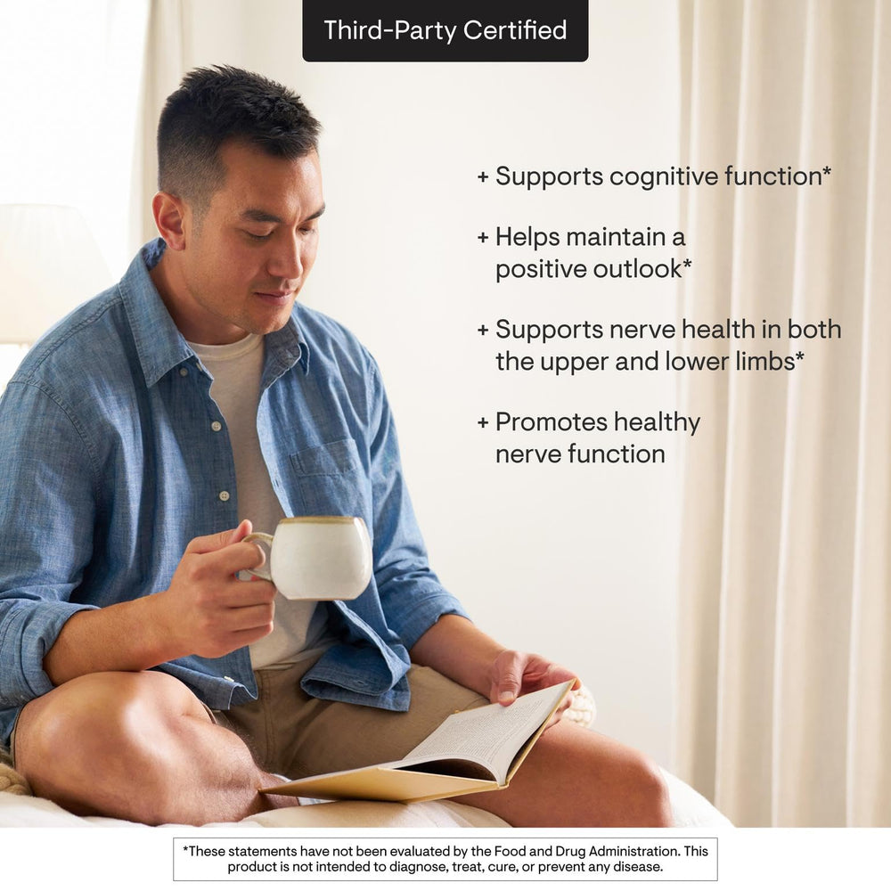 THORNE Acetyl-L-Carnitine 500 mg on desk showing convenient daily supplement