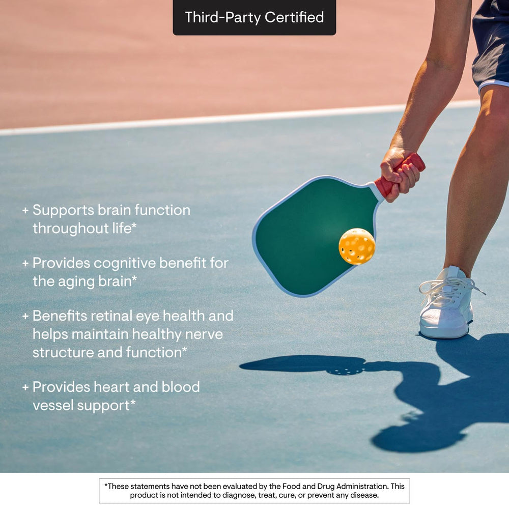THORNE Advanced DHA capsule close-up highlighting texture and quality.