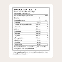 THORNE Amino Complex label closeup shows the amino blend and natural flavoring