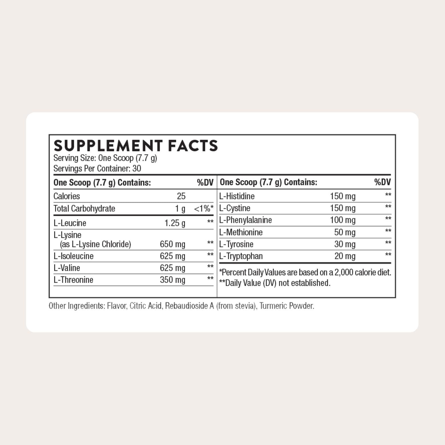 THORNE Amino Complex serving scoop for precise pre- or post-workout dosing
