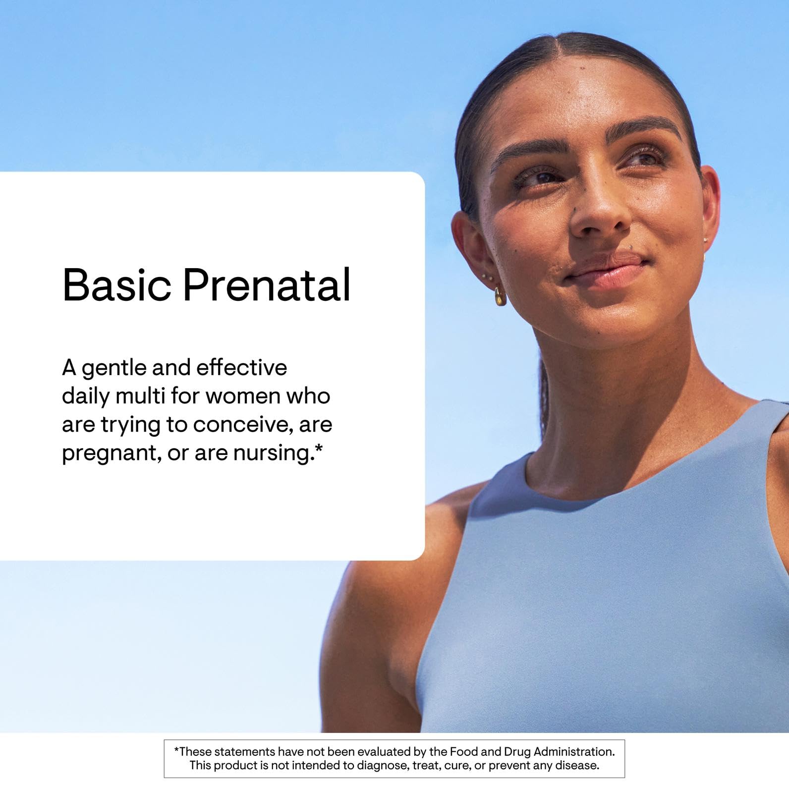 Thorne Basic Prenatal label details emphasize 18 vitamins and minerals plus choline for mom.