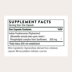 THORNE Boswellia Phytosome capsules neatly displayed, showcasing enhanced absorption potential for balanced inflammatory responses.