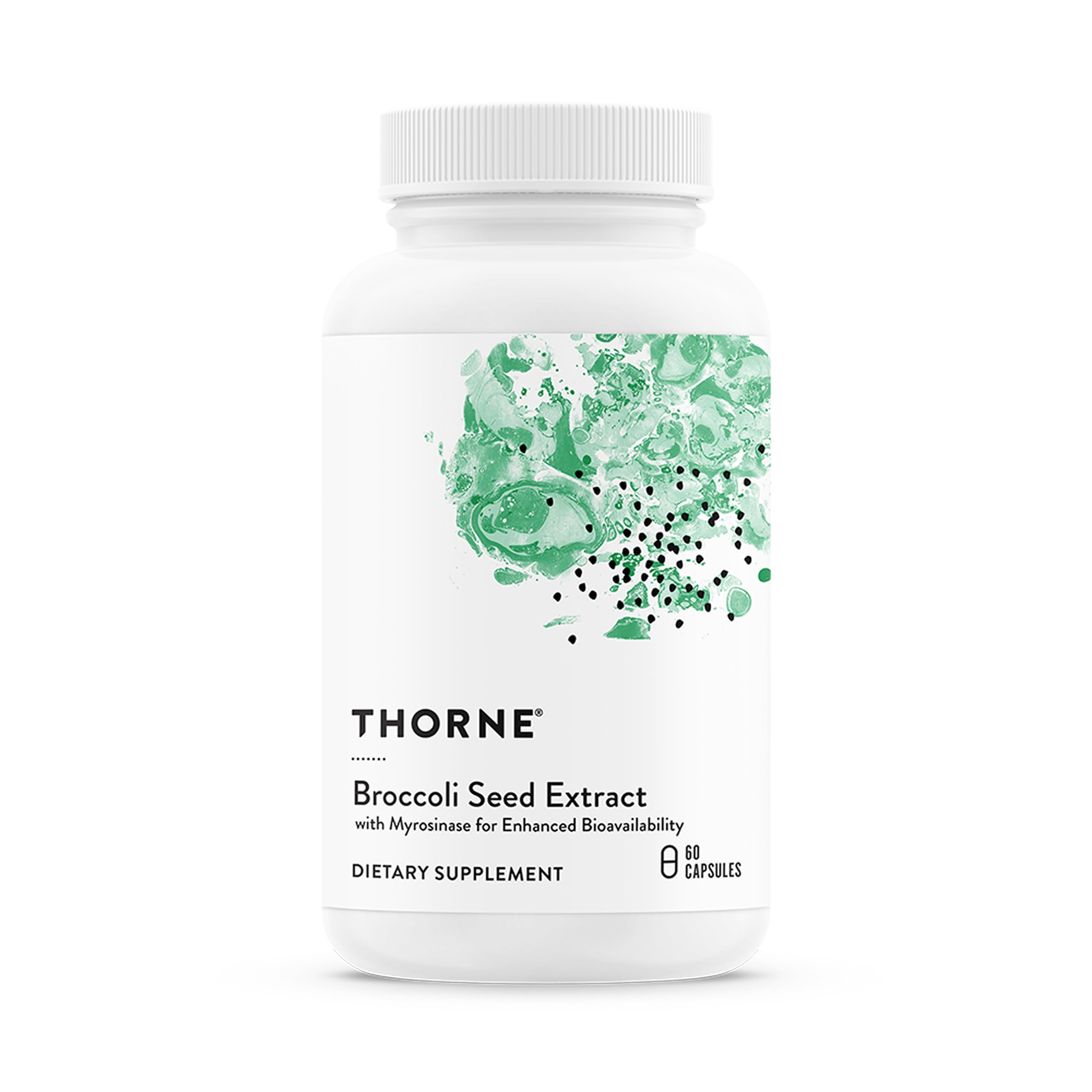 THORNE broccoli seed extract bottle demonstrates SGS power for antioxidant support