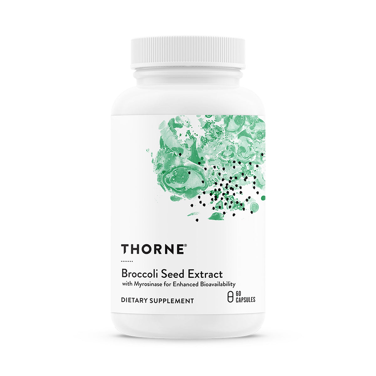 THORNE broccoli seed extract bottle demonstrates SGS power for antioxidant support