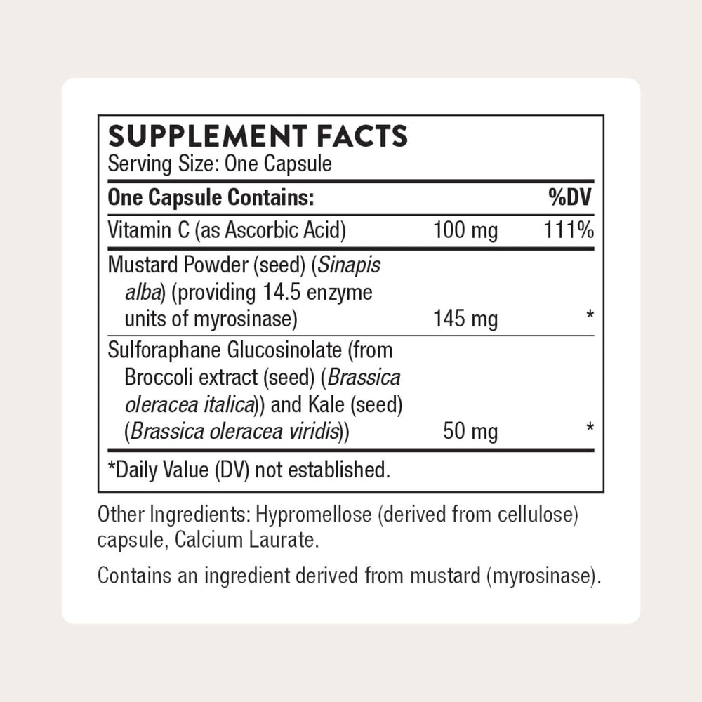 THORNE broccoli seed extract capsules ready for daily antioxidant support