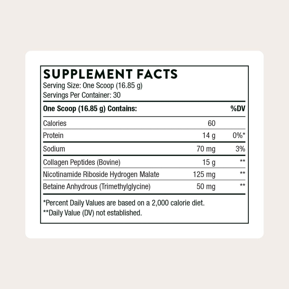 THORNE Collagen Fit jar with scoop shows easy-to-dispense powder.