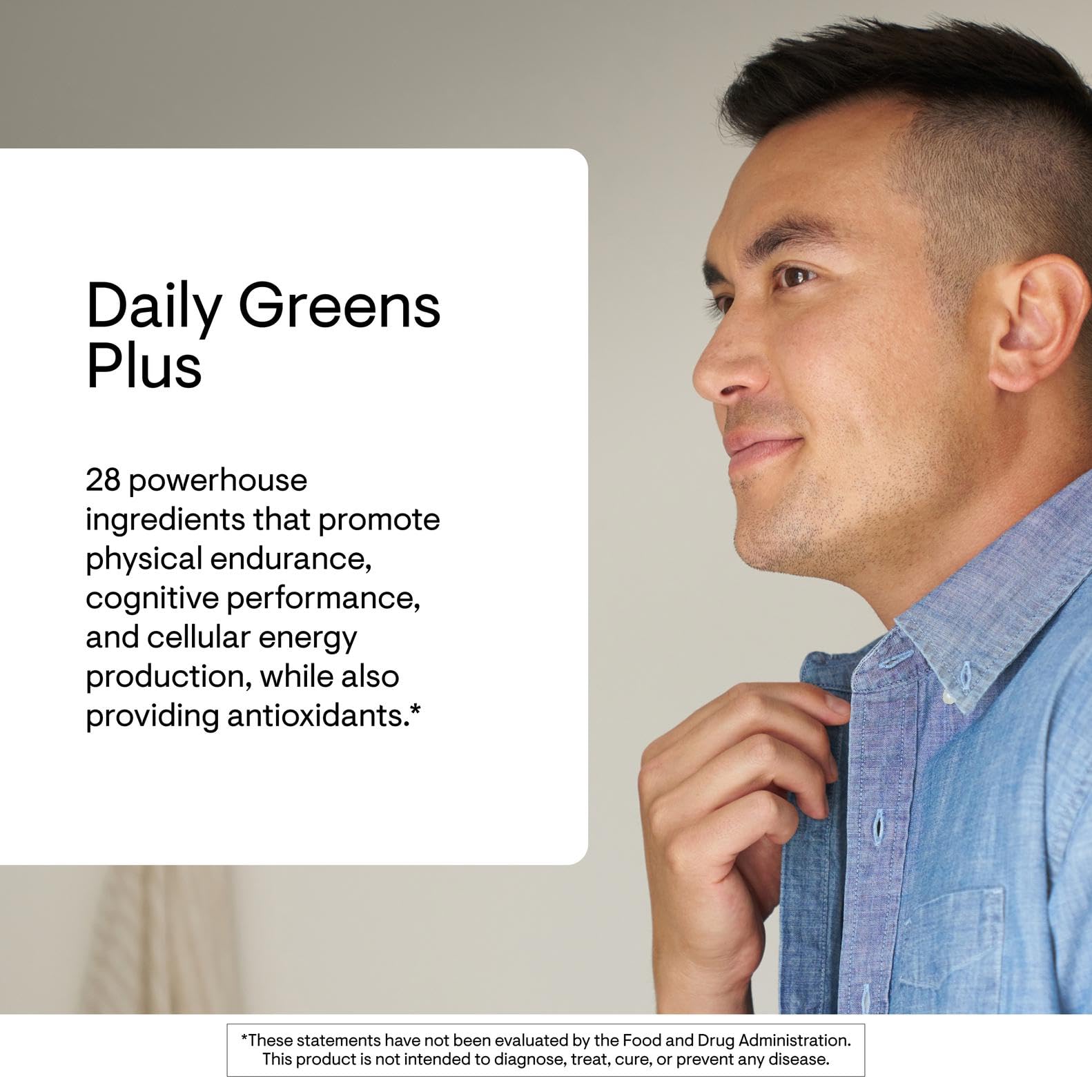 Thorne Daily Greens Plus mint powder dispense for quick, refreshing smoothies.