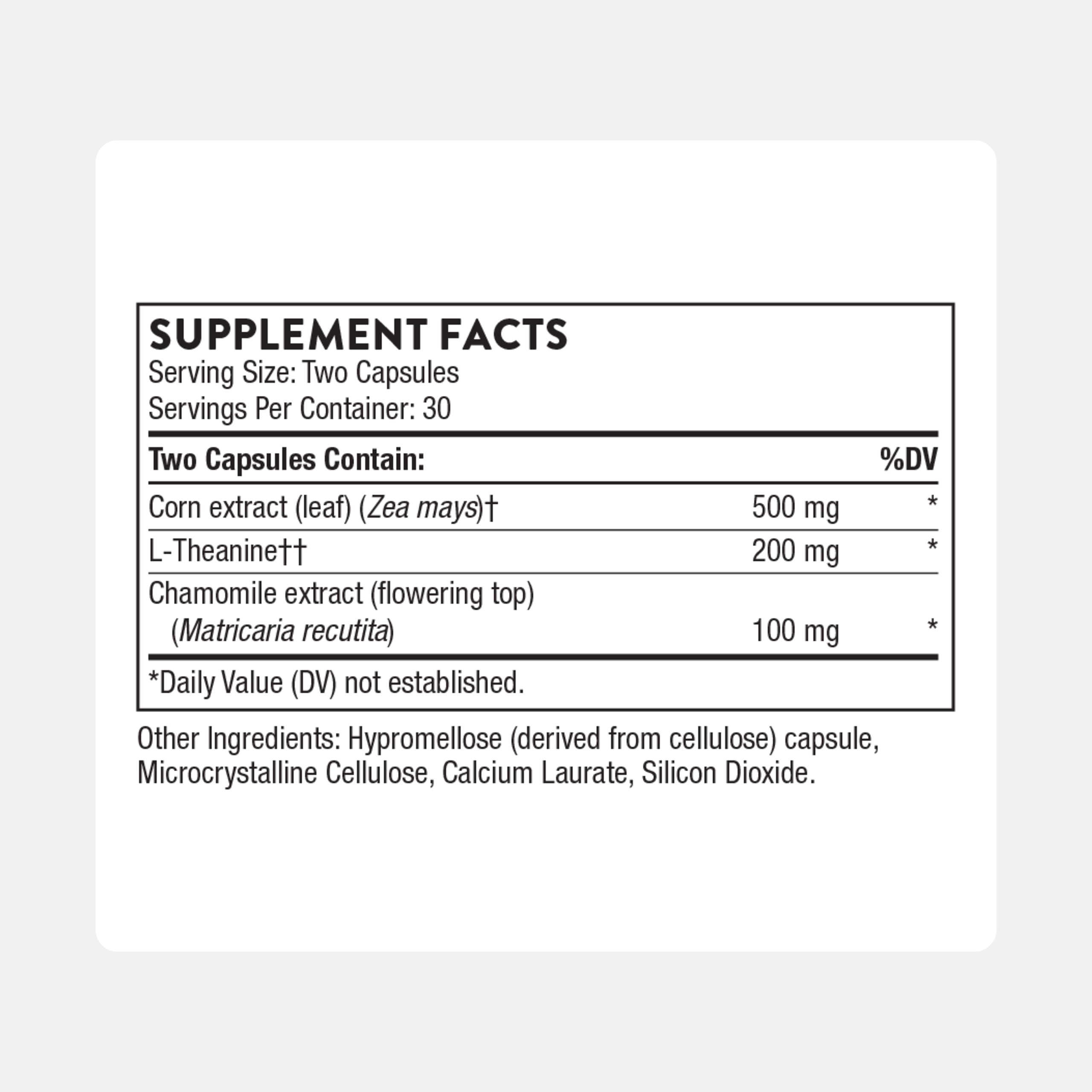 THORNE Deep Sleep Complex capsules close-up for nightly relaxation support