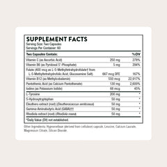Close-up of THORNE Emotion Balance capsules for easy daily stress support.