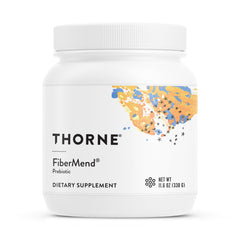 Thorne FiberMend tub with scoop for daily prebiotic powder use