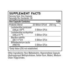 THORNE FloraSport 20B capsules ready for daily routine supporting digestive balance.