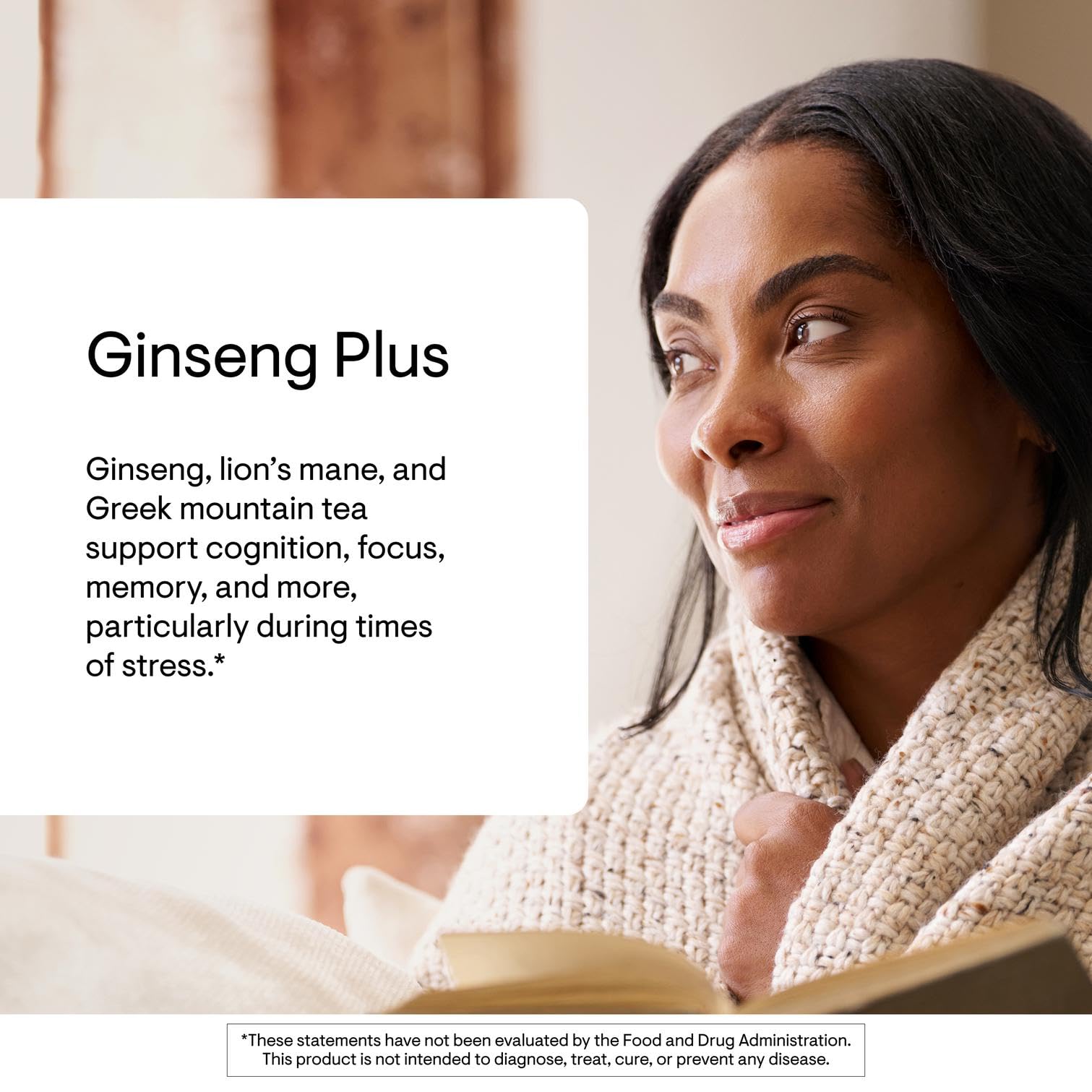 THORNE Ginseng Plus capsules close-up suitable for daily use and memory support