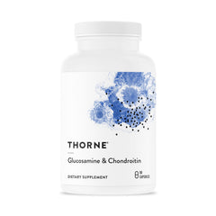 Thorne Glucosamine & Chondroitin bottle showing joint support potential