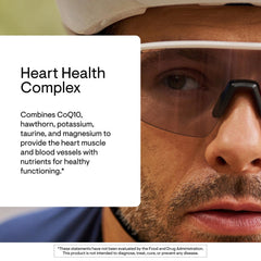 THORNE Heart Health Complex label highlighting CoQ10 and botanicals