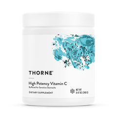 THORNE high potency Vitamin C bottle highlighting immune support