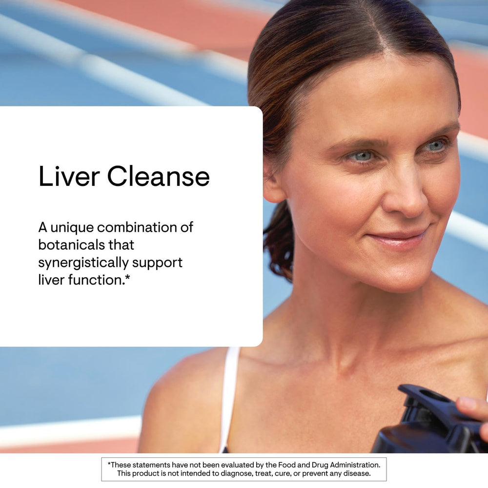 THORNE Liver Cleanse capsules laid out to show convenient daily take.