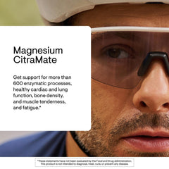THORNE Magnesium CitraMate pour image demonstrating convenient daily dosing.